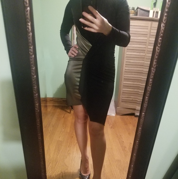 Zara asymmetric long sleeve dress - Picture 9 of 10